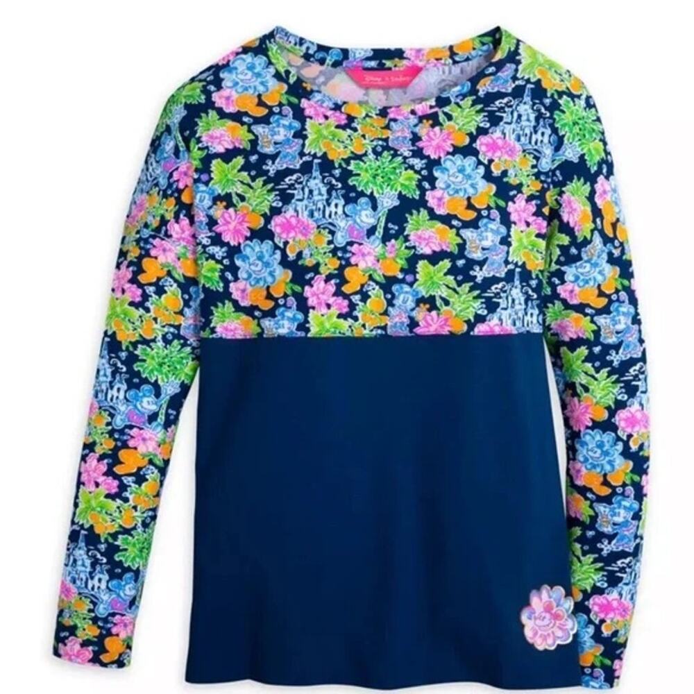 Lilly Pulitzer Lilly X Disney Mickey and Minnie Long Sleeved Finn Top
